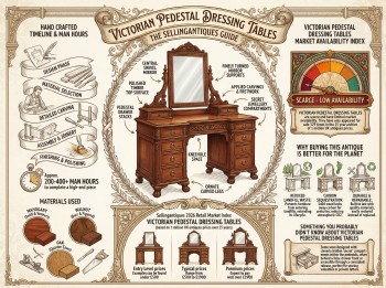 Victorian Pedestal Dressing Tables Guide Infographic