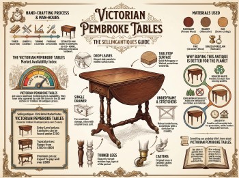 Victorian Pembroke Tables Guide Infographic