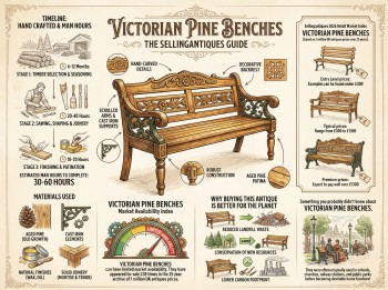 Victorian Pine Benches Guide Infographic