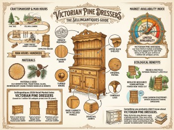 Victorian Pine Dressers Guide Infographic