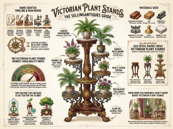 Victorian Plant Stands Guide Infographic