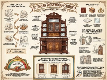 Victorian Rosewood Cabinets Guide Infographic