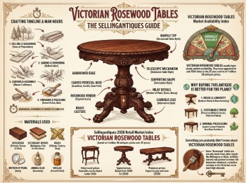 Victorian Rosewood Tables Guide Infographic