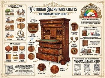 Victorian Secretaire Chests Guide Infographic