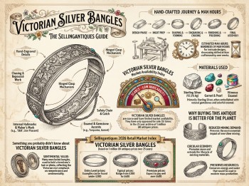 Victorian Silver Bangles Guide Infographic