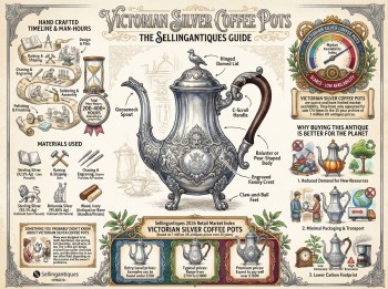 Victorian Silver Coffee Pots Guide Infographic