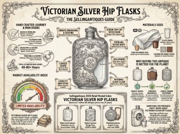 Victorian Silver Hip Flasks Guide Infographic