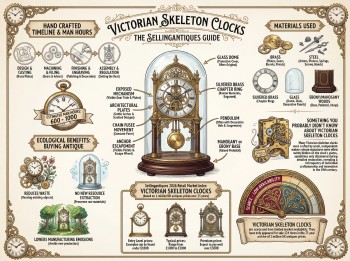Victorian Skeleton Clocks Guide Infographic