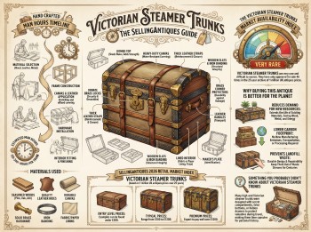 Victorian Steamer Trunks Guide Infographic