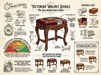 Victorian Walnut Stools Guide Infographic