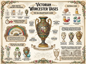 Victorian Worcester Vases Guide Infographic