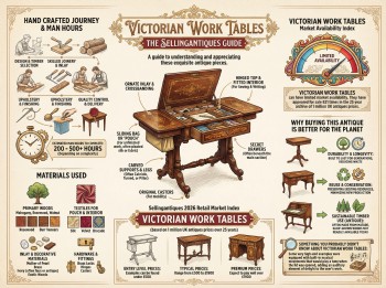 Victorian Work Tables Guide Infographic