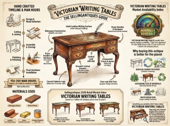 Victorian Writing Tables Guide Infographic