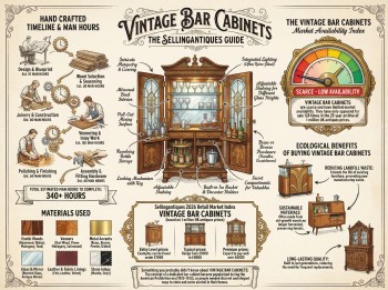 Vintage Bar Cabinets Guide Infographic