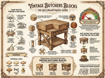 Vintage Butchers Blocks Guide Infographic