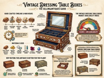 Vintage Dressing Table Boxes from 3 Shops