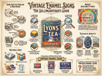 Vintage Enamel Signs Guide Infographic