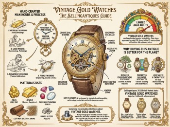 Vintage Gold Watches Guide Infographic