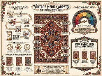 Vintage Heriz Carpets Guide Infographic