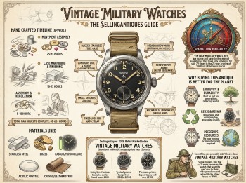 Vintage Military Watches Guide Infographic