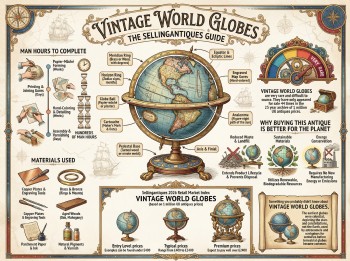 Vintage World Globes Guide Infographic