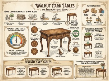 Walnut Card Tables Guide Infographic