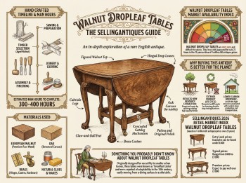 Walnut Dropleaf Tables Guide Infographic
