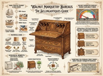 Walnut Marquetry Bureaus Guide Infographic