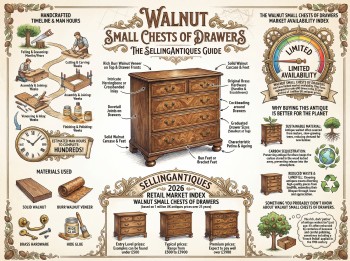 Walnut Small Chests Of Drawers from 11 Shops