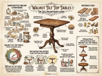 Walnut Tilt Top Tables Guide Infographic