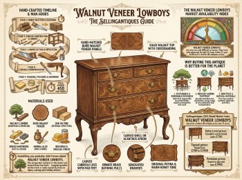 Walnut Veneer Lowboys Guide Infographic