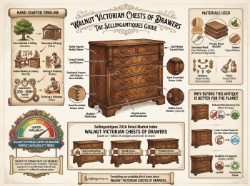 Walnut Victorian Chests Of Drawers Guide Infographic