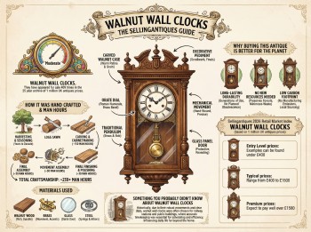 Walnut Wall Clocks Guide Infographic