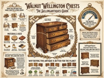 Walnut Wellington Chests Guide Infographic