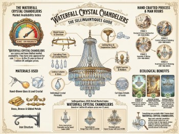Waterfall Crystal Chandeliers Guide Infographic
