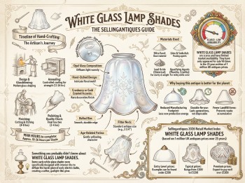 White Glass Lamp Shades Guide Infographic