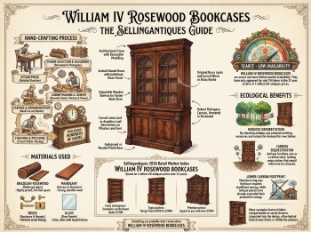 William Iv Rosewood Bookcases Guide Infographic