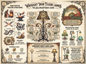 Wrought Iron Floor Lamps Guide Infographic