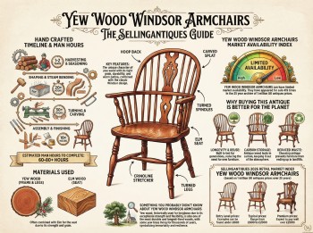 Yew Wood Windsor Armchairs Guide Infographic