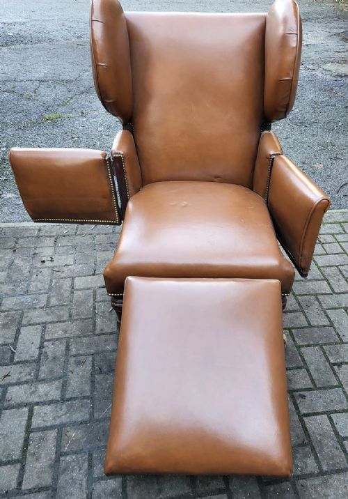 VICTORIAN J FOOT SON METAMORPHIC BURLINGTON MAHOGANY FRAMED LIBRARY CHAIR - ADDITIONAL PHOTO 3
