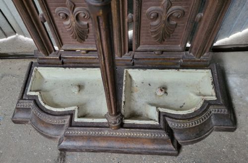 VICTORIAN COALBROOKDALE COUNTRY HOUSE CAST IRON HALLSTAND - ADDITIONAL PHOTO 4