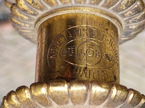 19TH CENTURY FRENCH PARISIAN CAST BRASS STANDARD LAMP - ADDITIONAL PHOTO 6