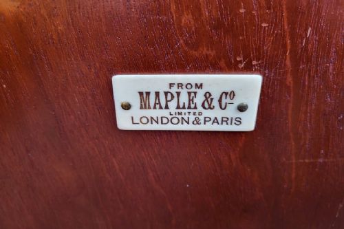 VICTORIAN MAPLE CO ADAM REVIVAL INLAID SATINWOOD SIDE CABINET - ADDITIONAL PHOTO 8