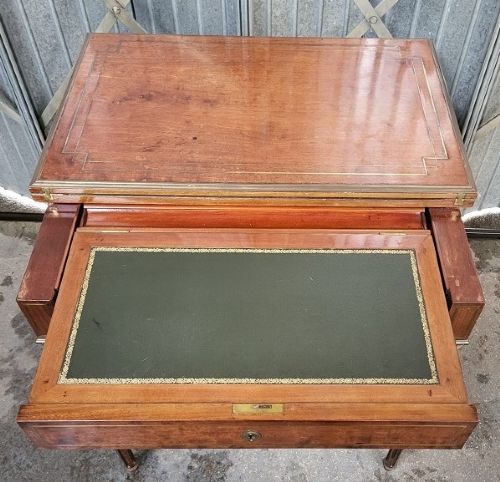 19TH CENTURY FRENCH WALNUT METAMORPHIC SIDE TABLE - ADDITIONAL PHOTO 1