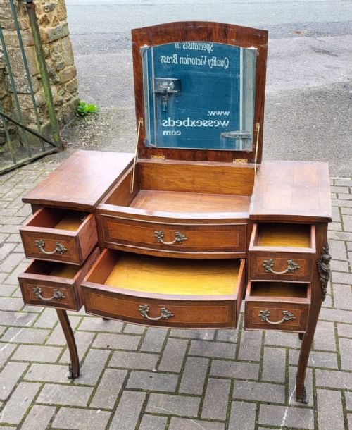 FRENCH ORMALOU MOUNTED WALNUT POUDREUSE - ADDITIONAL PHOTO 1