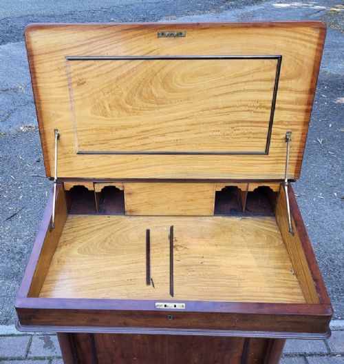 VICTORIAN MAHOGANY DAVENPORT - ADDITIONAL PHOTO 5