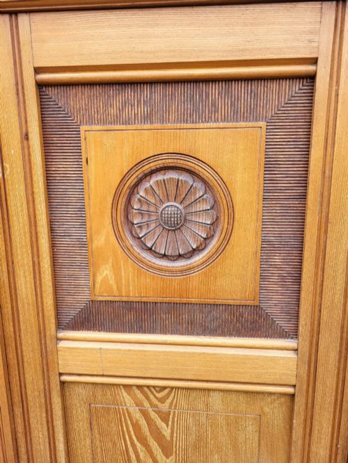 SHAPLAND PETTER OAK ASH WARDROBE AND PEDESTAL DRESSING TABLE - ADDITIONAL PHOTO 4