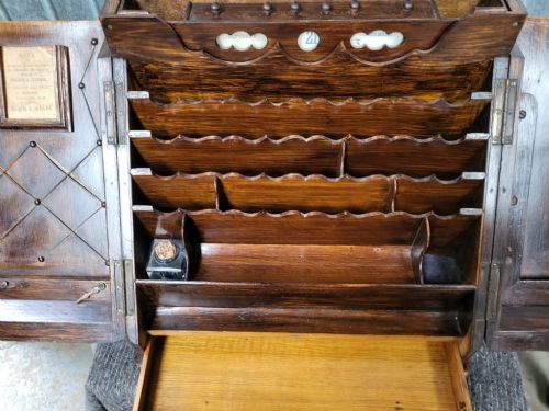 VICTORIAN OAK DESK BOX - ADDITIONAL PHOTO 2