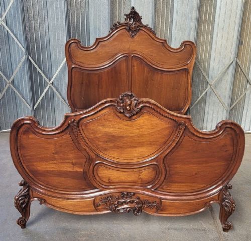 FRENCH LOUIS XV KING SIZE BEDSTEAD