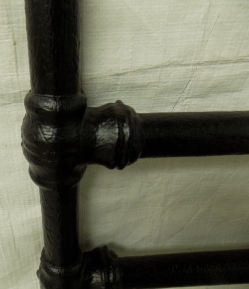 VICTORIAN DOUBLE SIZE ORNATE CURLY IRON BEDSTEAD - ADDITIONAL PHOTO 8